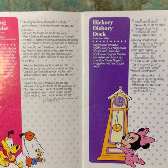 Disney Sing a Long Cassettes Lot of 3 Vintage - Picture 3 of 5